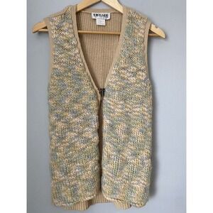 Richard and Company Wool Silk Blend Single Button Front Vest M Vintage Hong Kong
